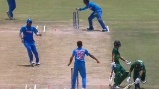 India vs Pakistan ICC U19 World Cup Semi-Final: Rohail Nazir-Qasim Akram Involved in Comical Runout Steals Show at Potchefstroom | WATCH VIDEO